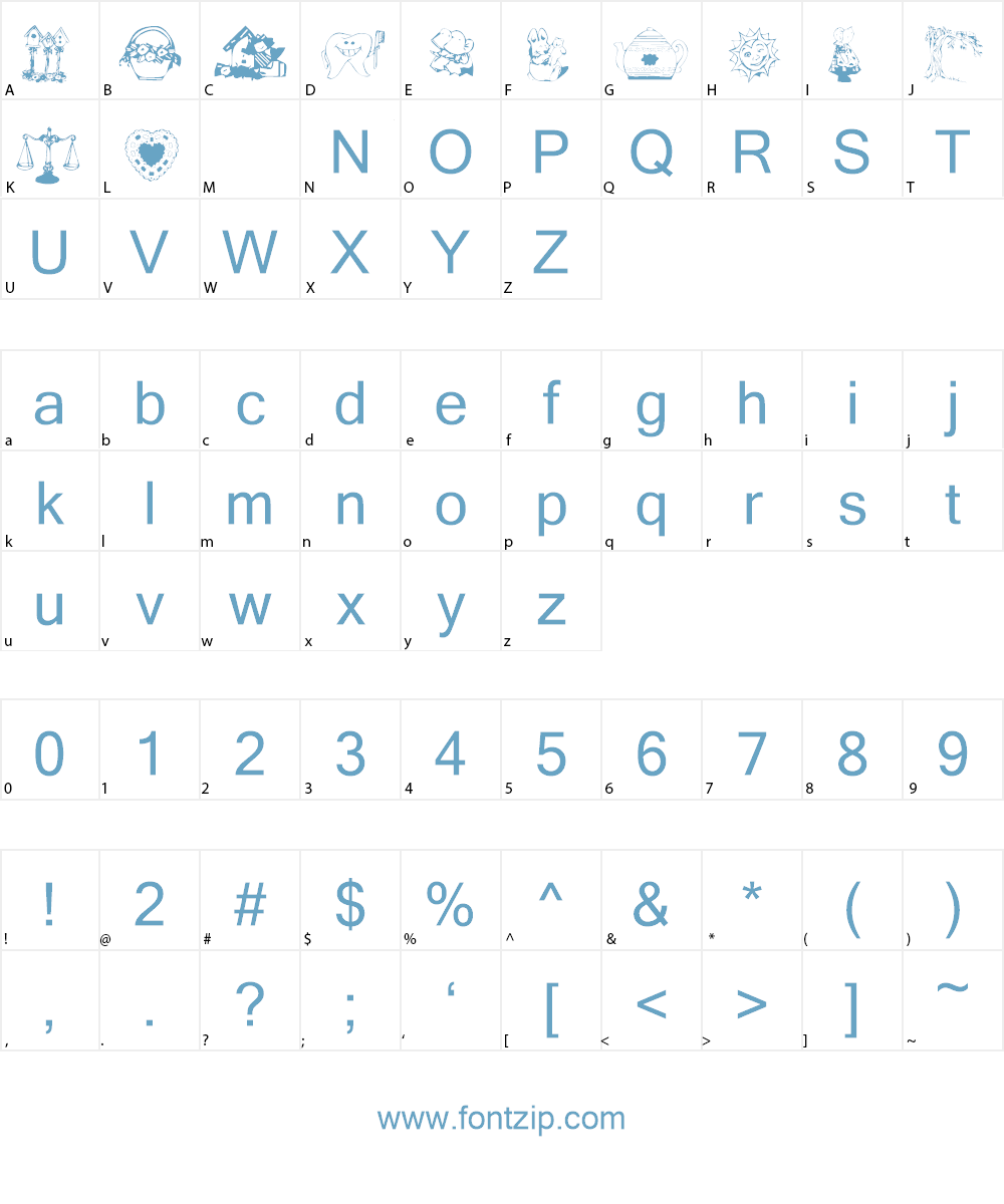 Mixed Bag 3 Font Character