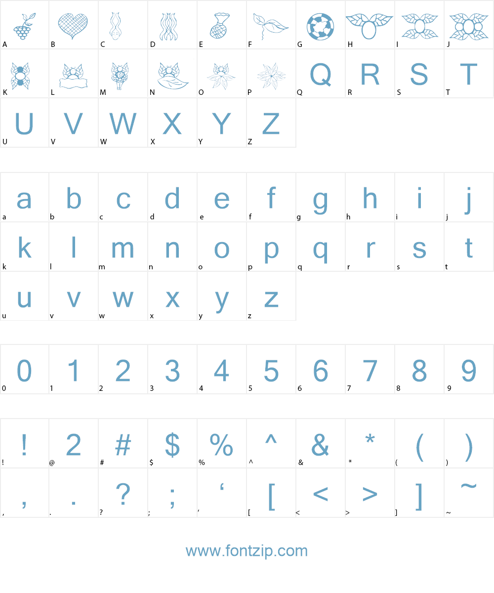 Trinkets1 Font Character