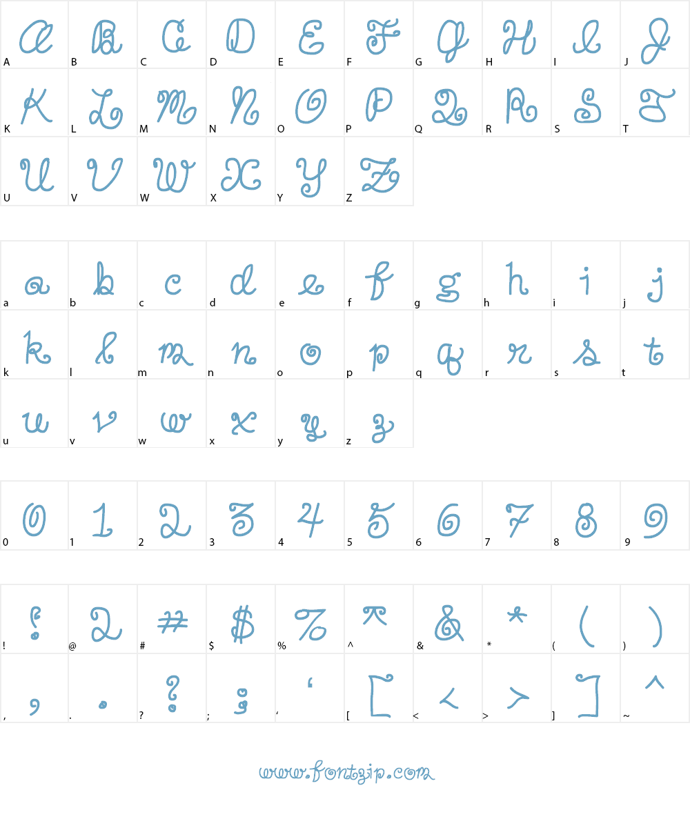 Ducky Cowgrrrl Luvs Rudy Cowboy Font Character