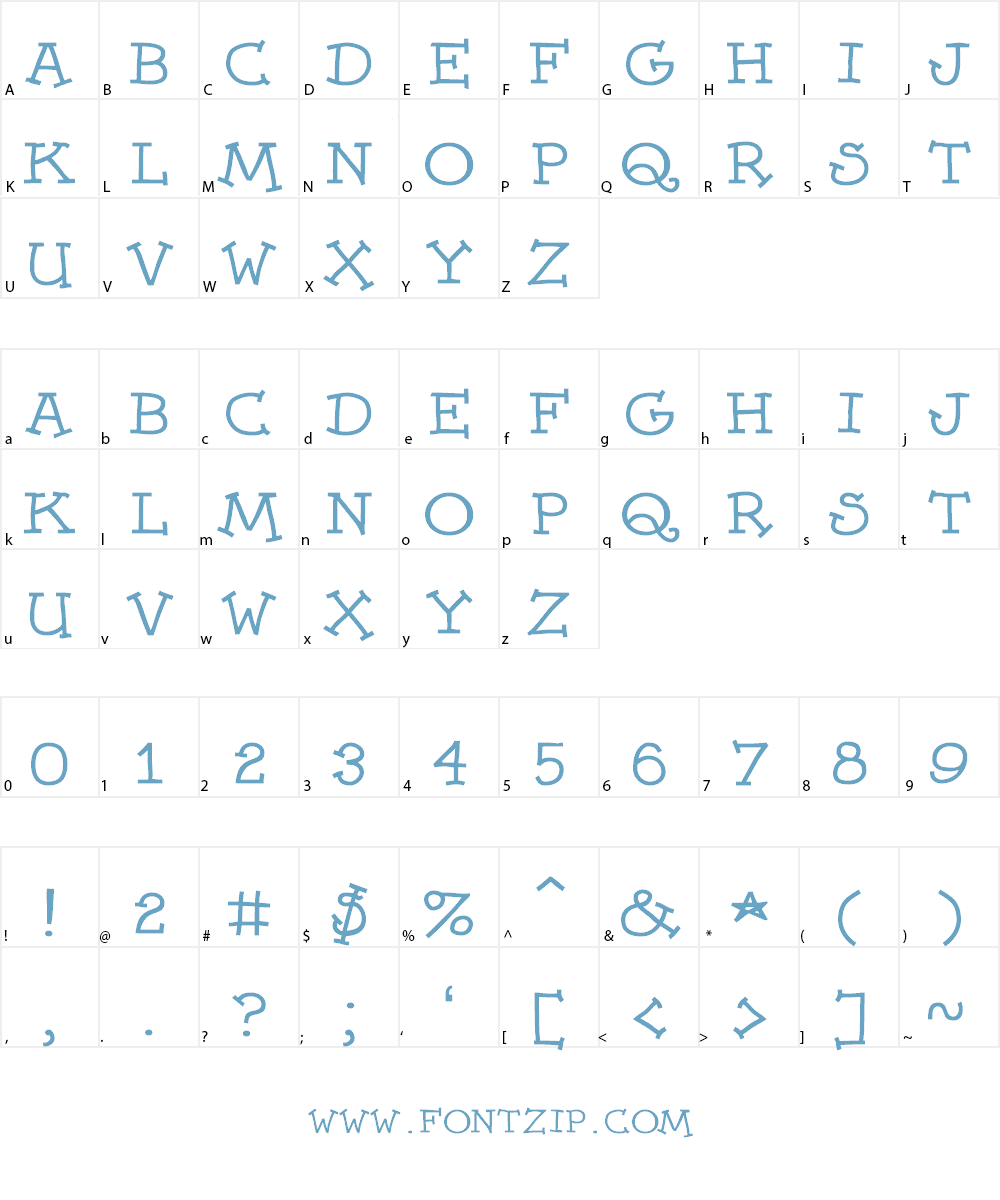Dummies Font Character
