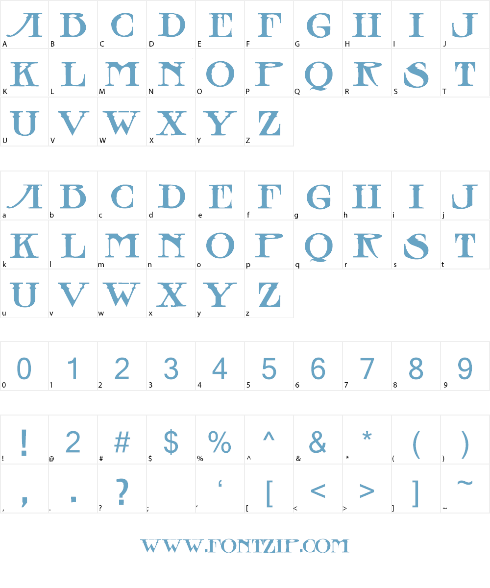 Jean Lafitte Font Character