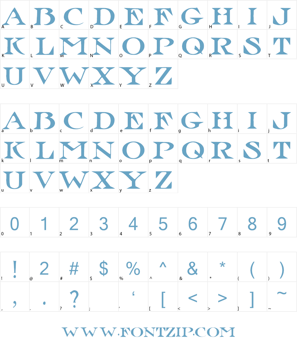 Jolly Roger Font Character