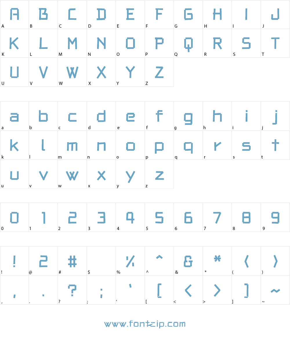 Tape font Font Character