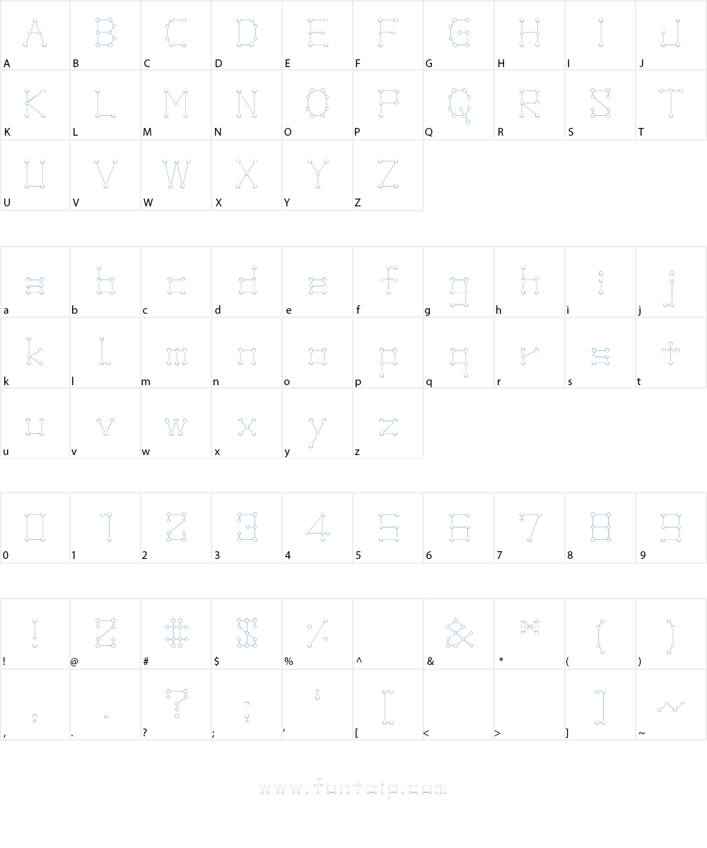 Sparkling Font Character