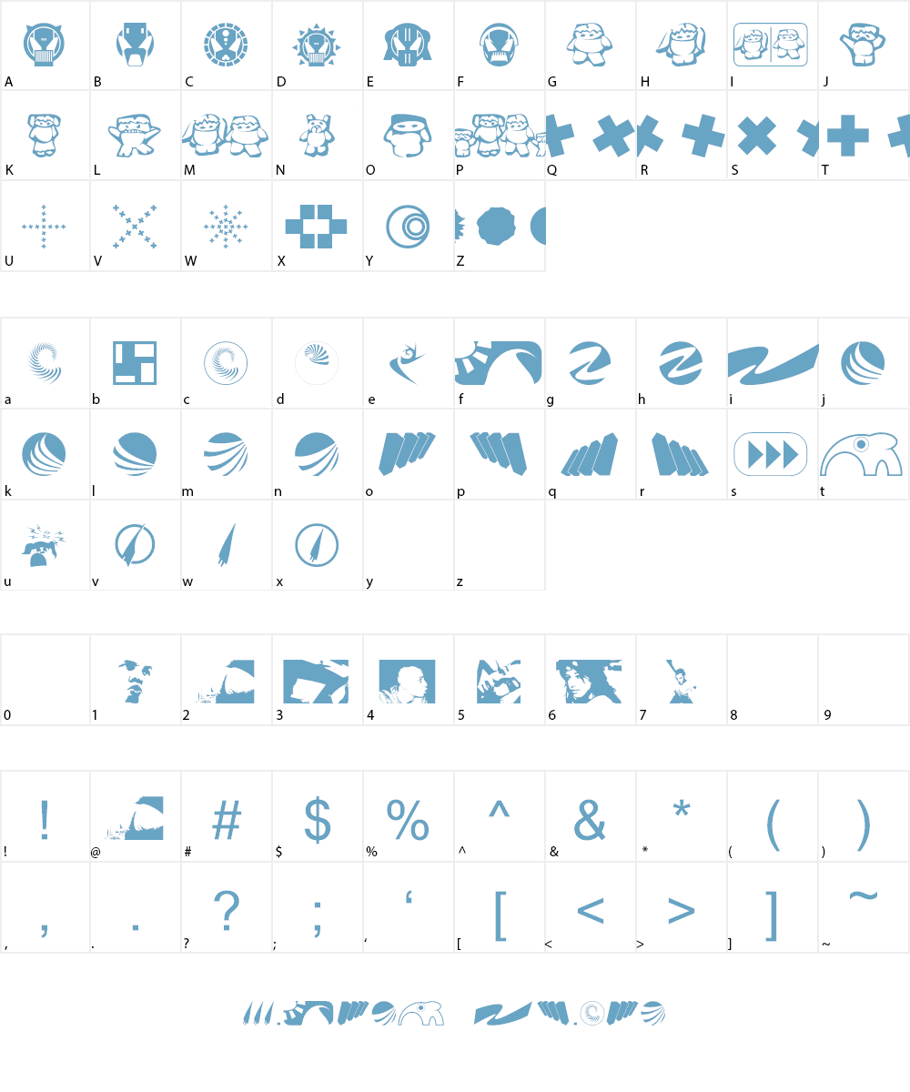 klozzbats Font Character