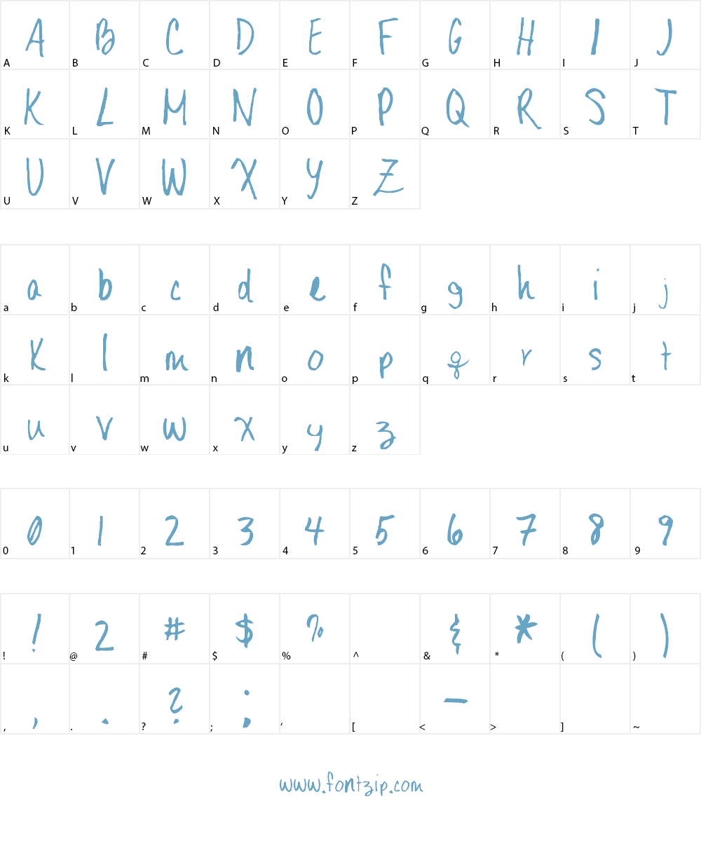 AEZ Leigh HW Font Character
