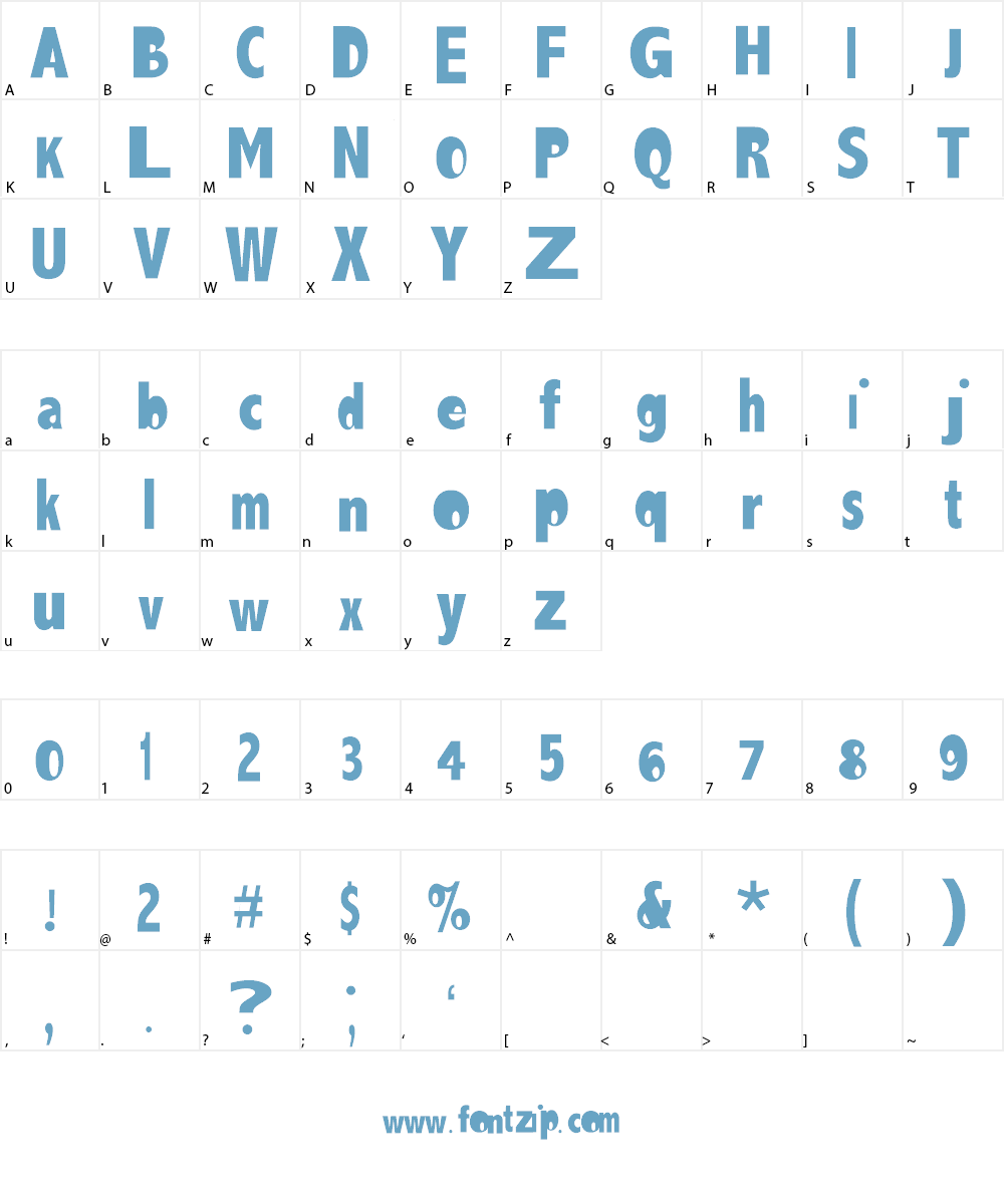 AEZ lemonade Font Character