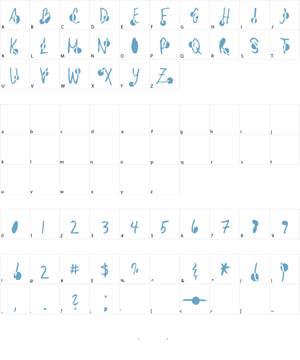 AEZ moonbeam Font Character