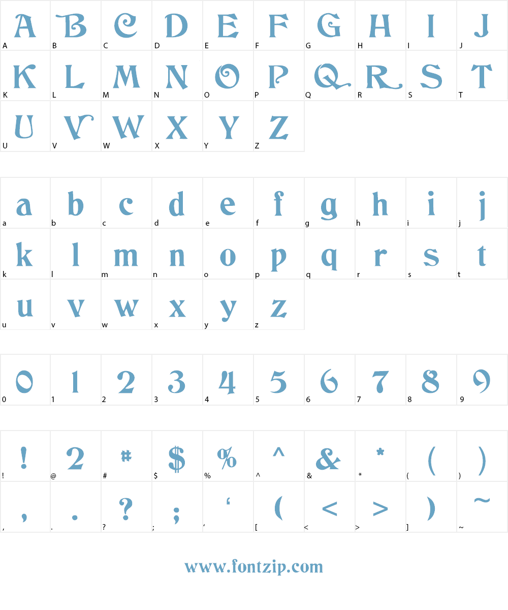 Columbus Font Character
