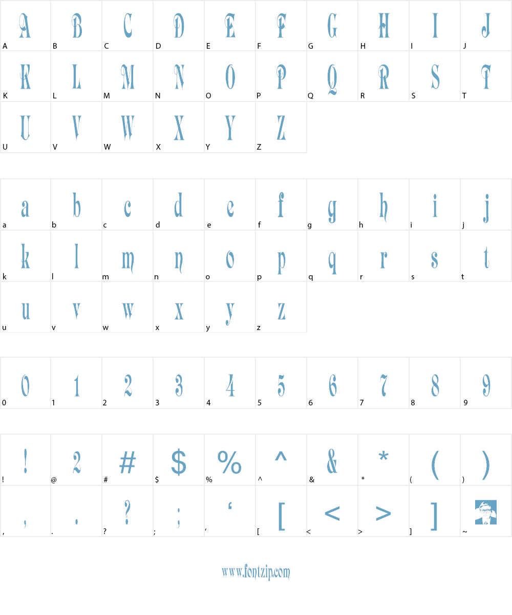 Aspen Font Character