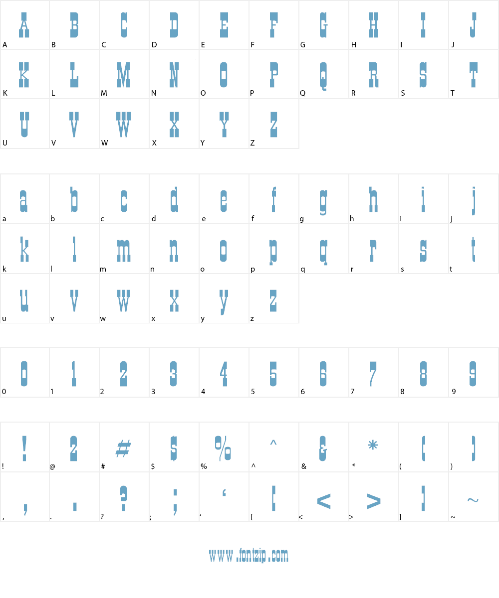 CartWright Font Character