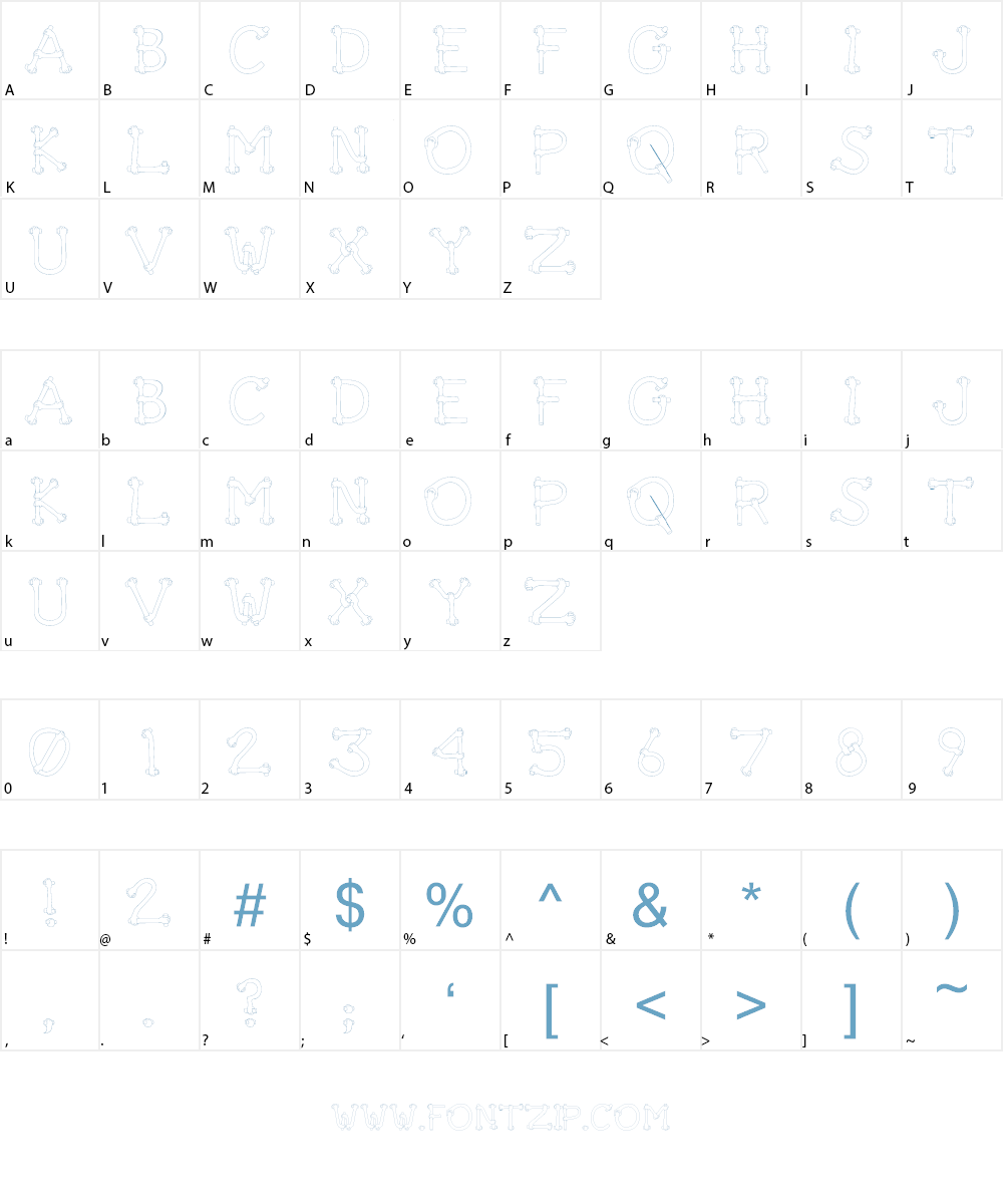 Get A Grip Font Character