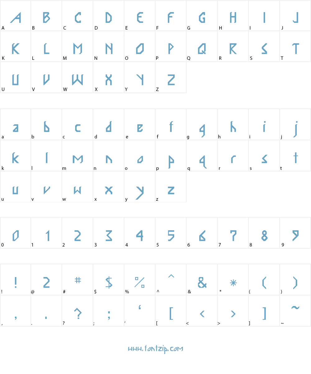 InkaBod Font Character