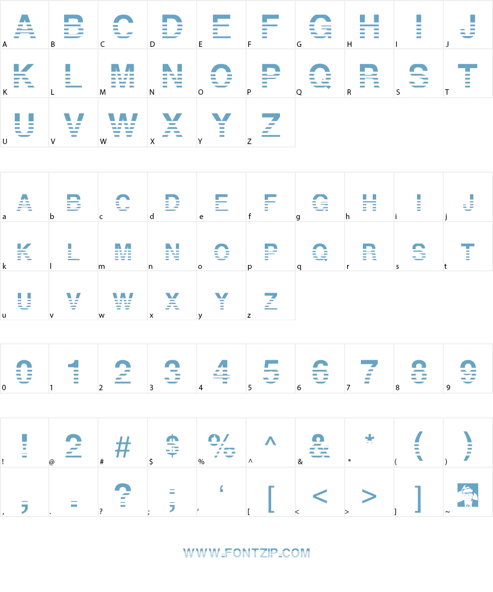 WinterPark Font Character