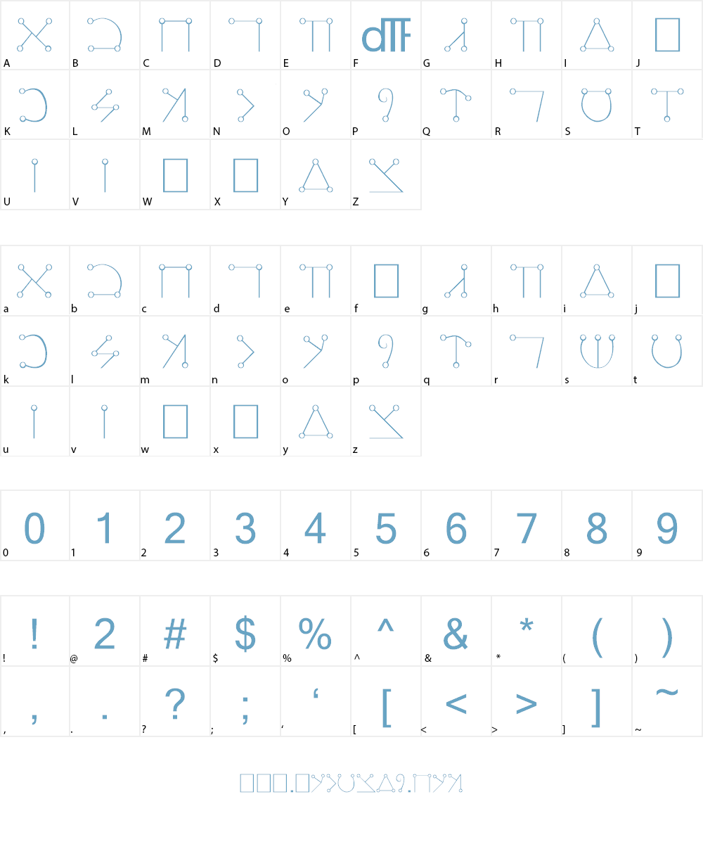 Angelic Font Character