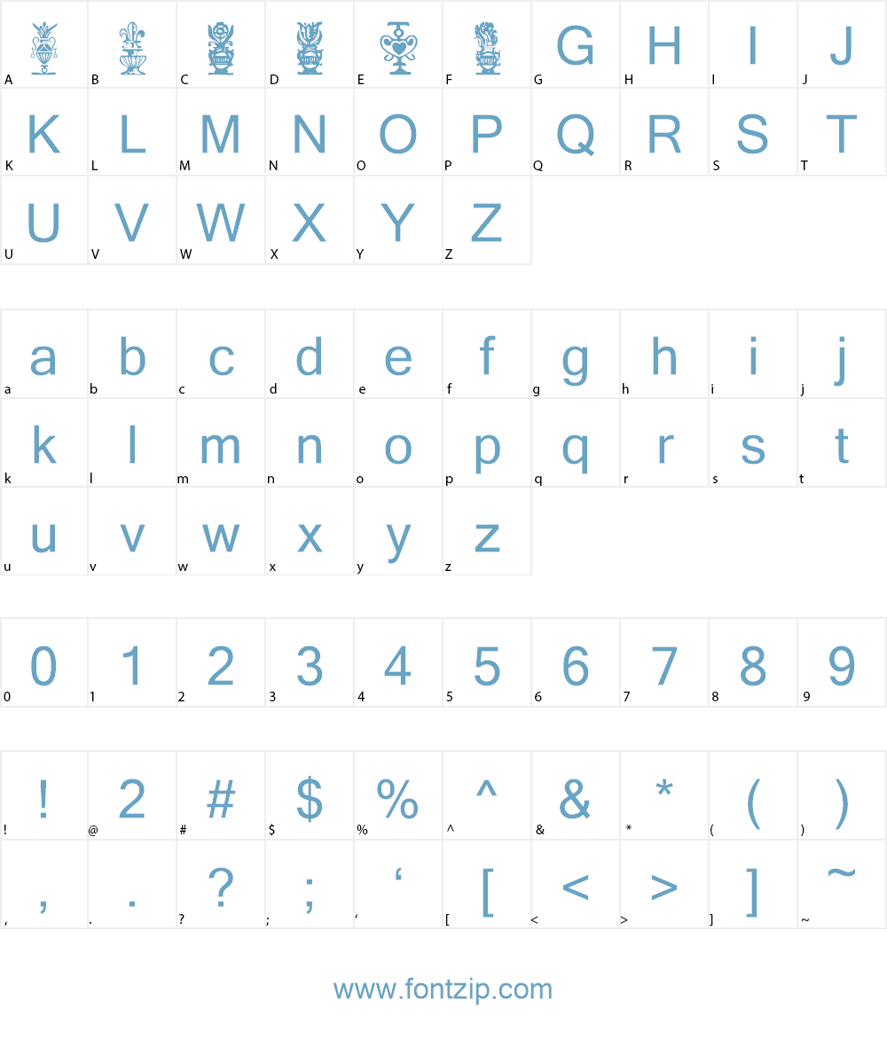 Titling Font Character