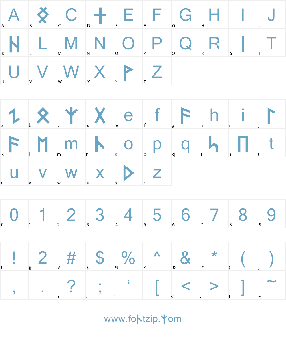 Turkish Font Character