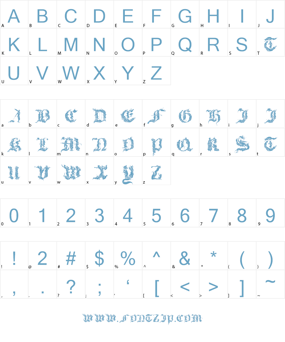 Diabolique Font Character