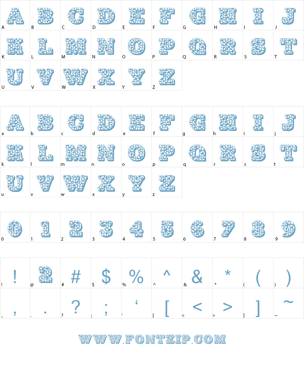 Holly Nites Font Character