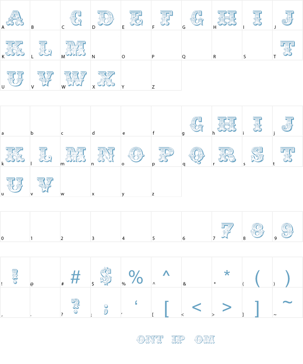 Ringmaster Font Character