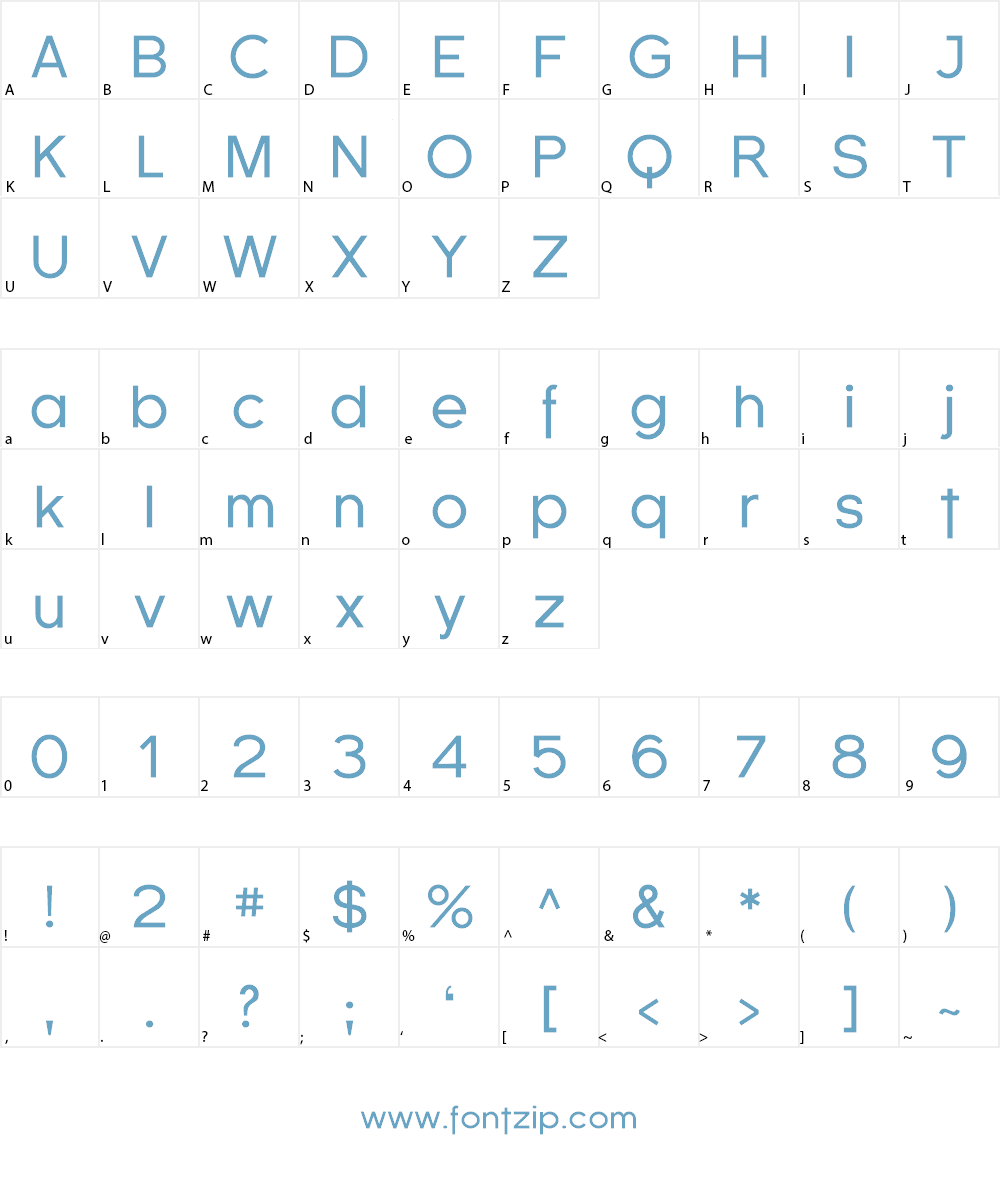 SF Florencesans Font Character