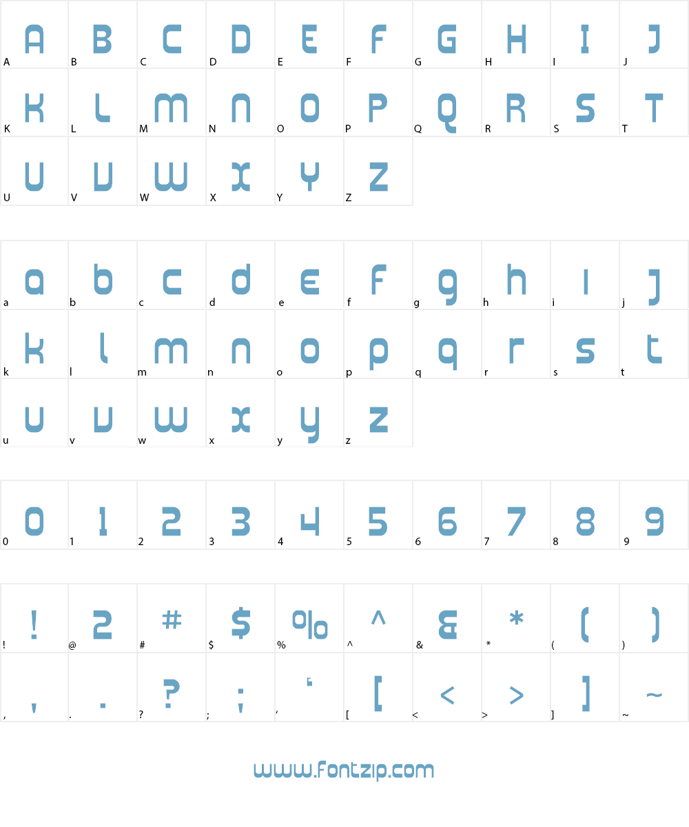 SF Plasmatica Font Character
