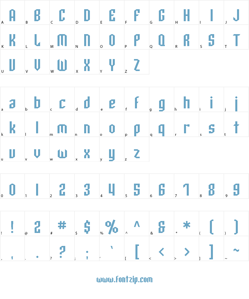 SF Archery Black Font Character