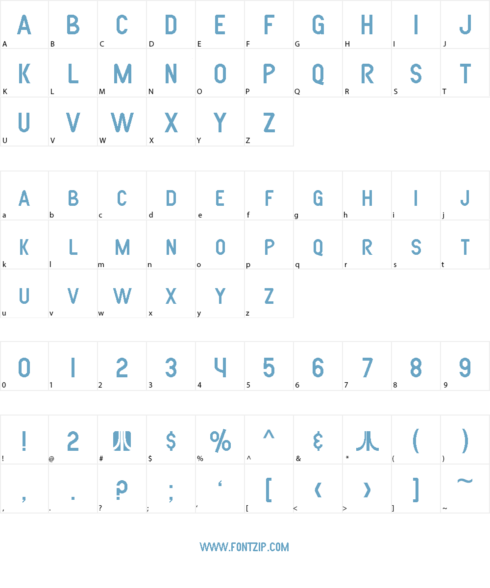 SF Atarian System Font Character