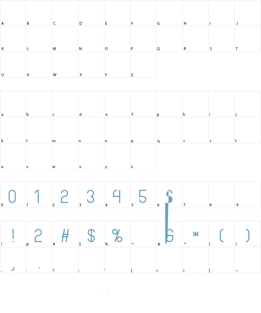 Albertino Font Character