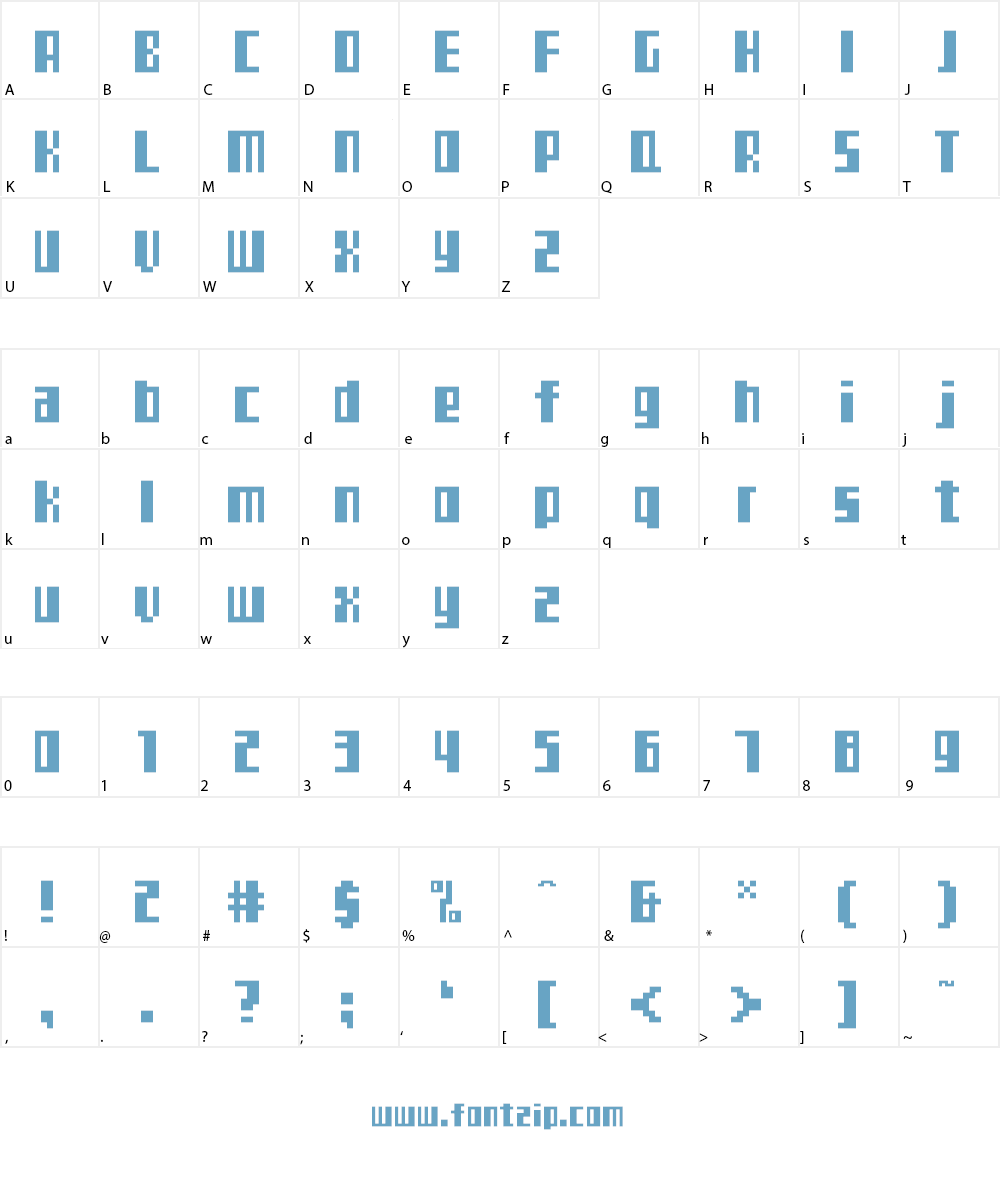 TeleTekst Font Character