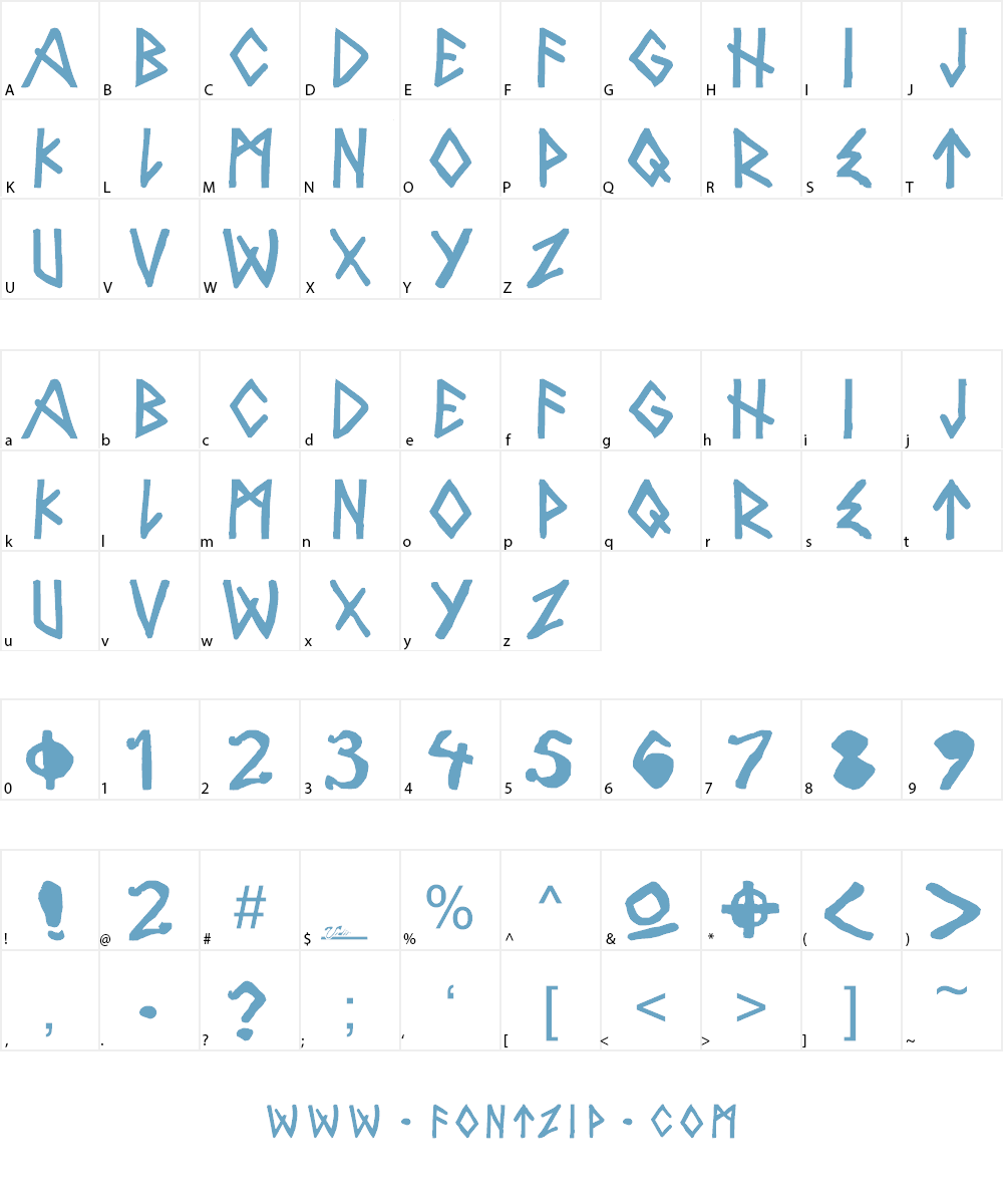 Vidir Futhark Font Character