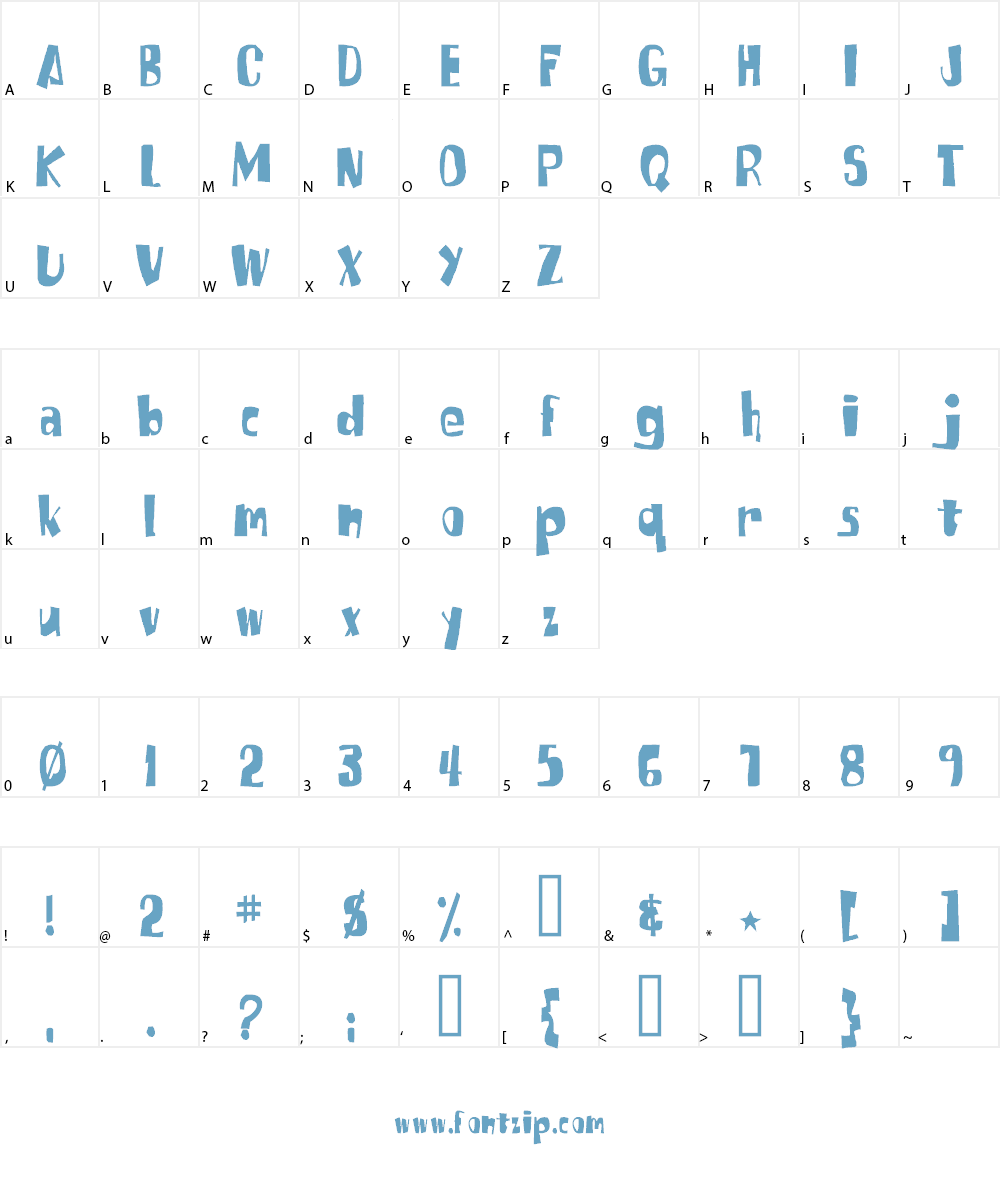 SpongeFont SquareType Font Character