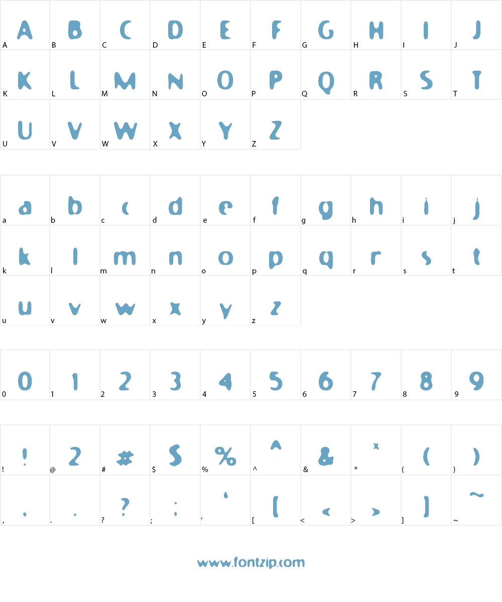 Moony Cat Font Character