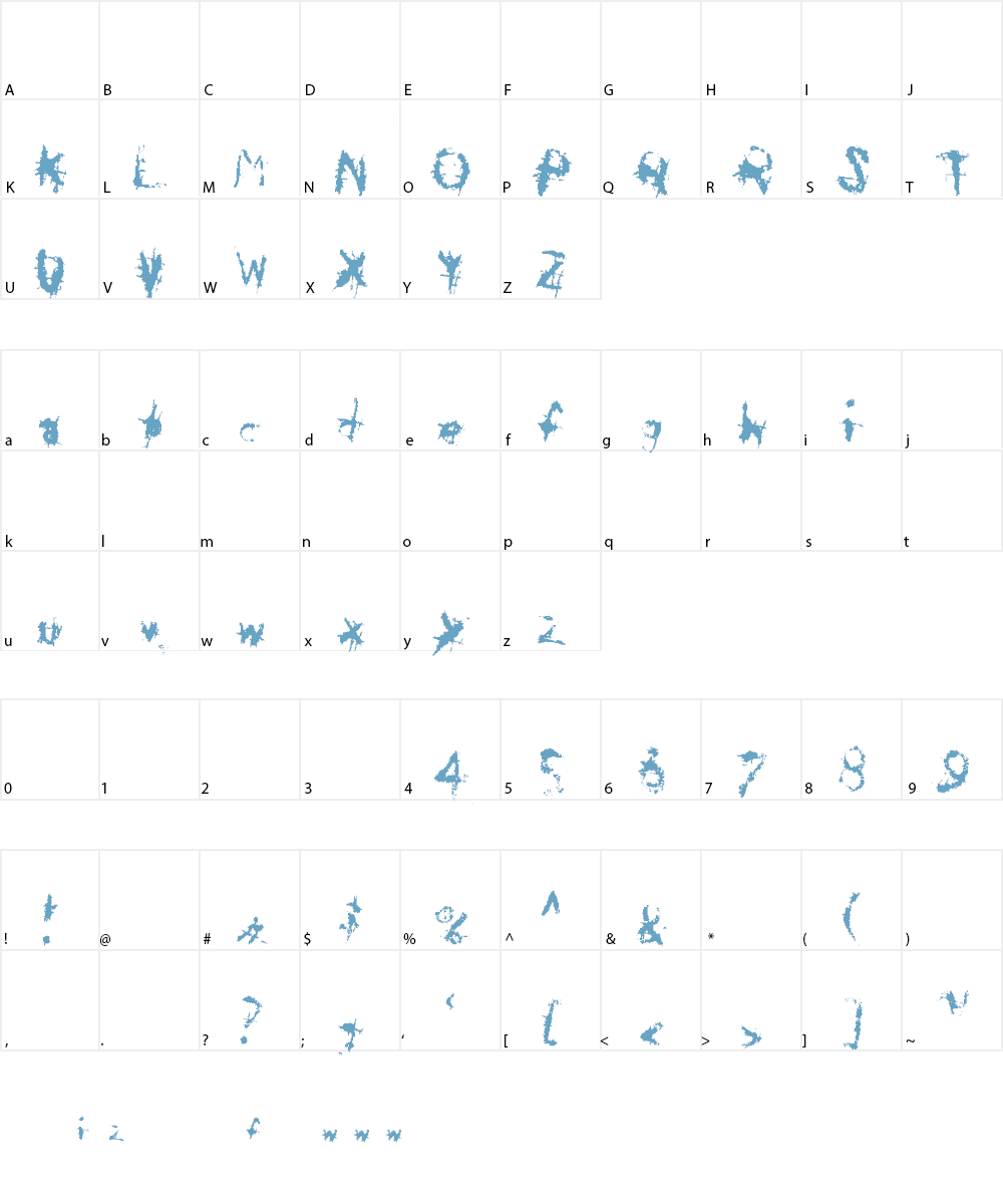 November Font Character