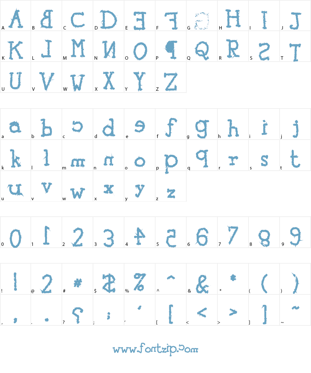 tYpEwRiTeR's ReVeNgE! Font Character