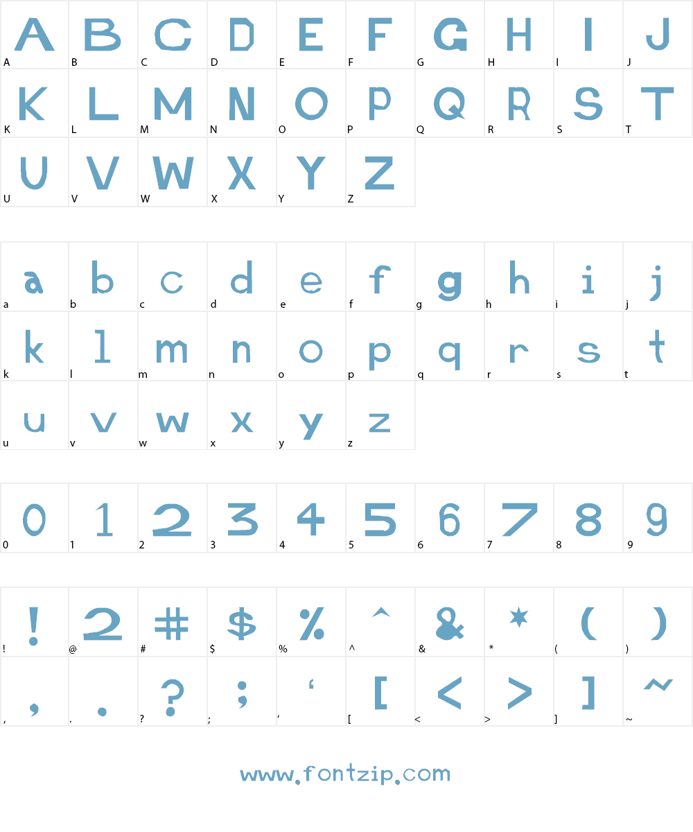 Retardo Font Character