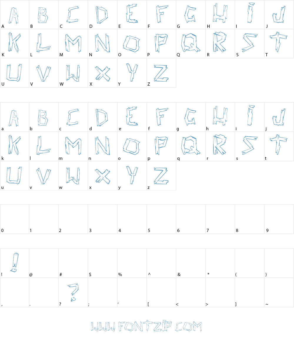 walk the plank Font Character