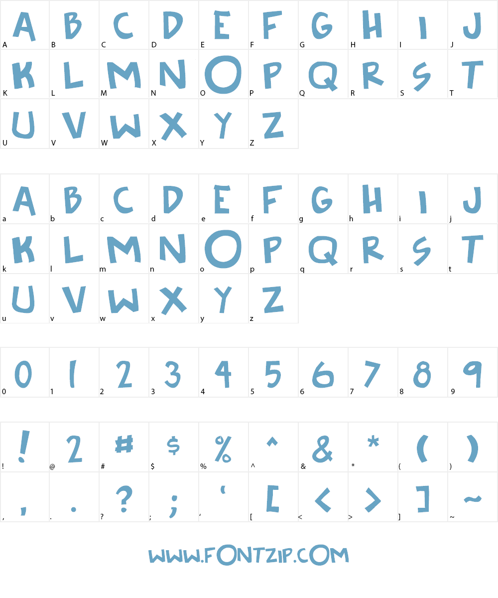 Knee to the face Font Character