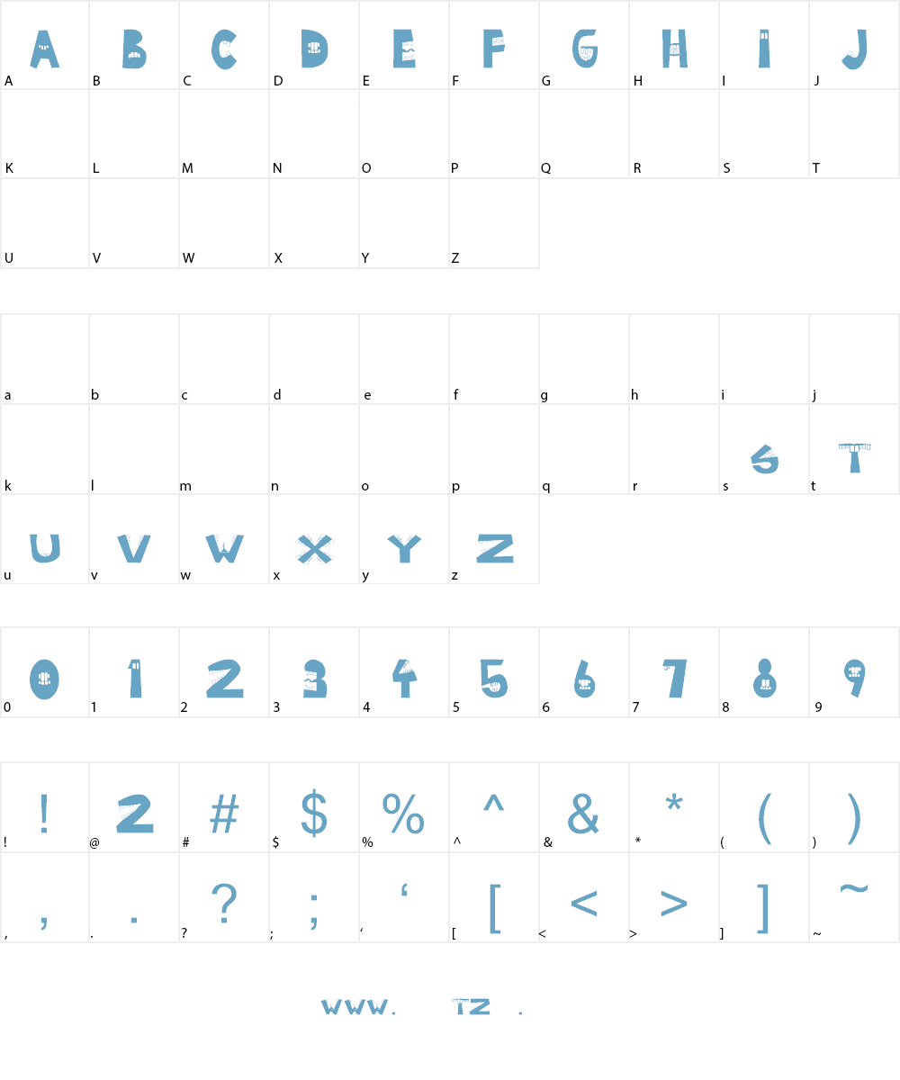 Byte Caps Font Character