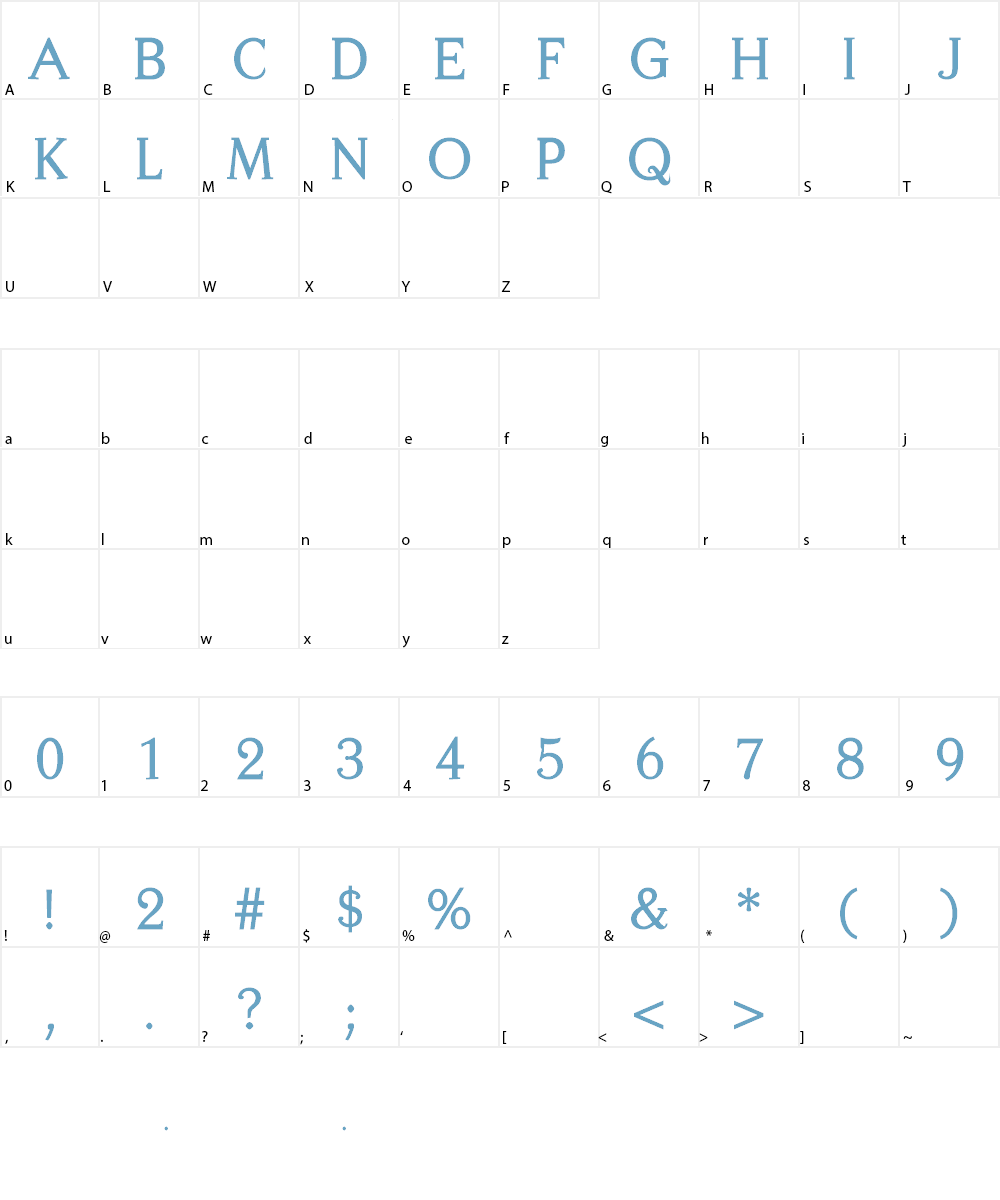 Centabel Font Character