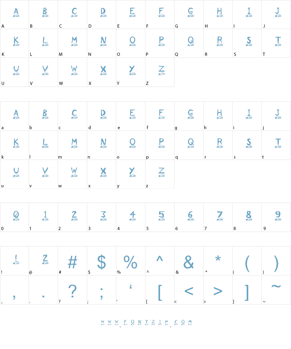 Comet Font Character