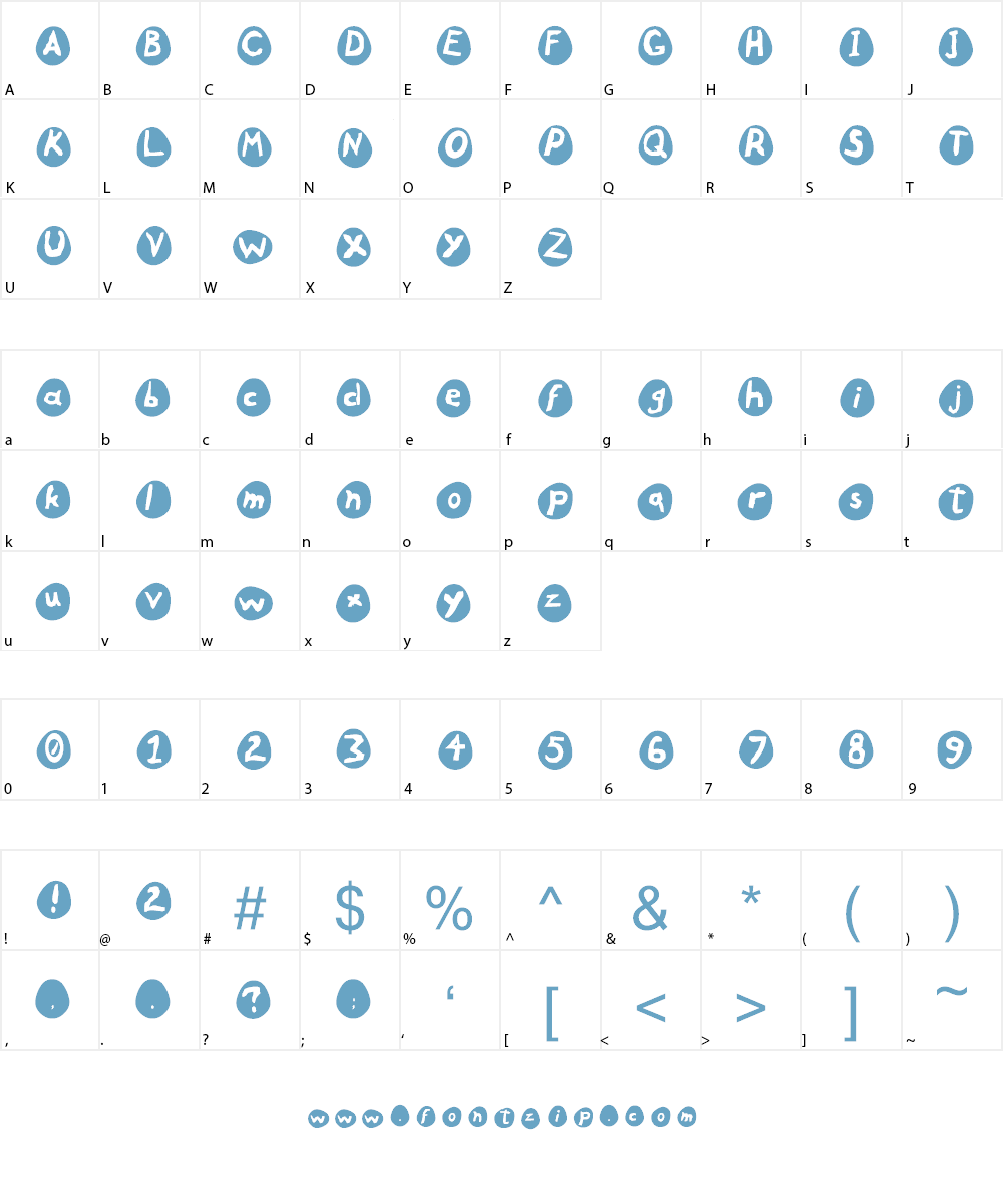 Eggs Font Character