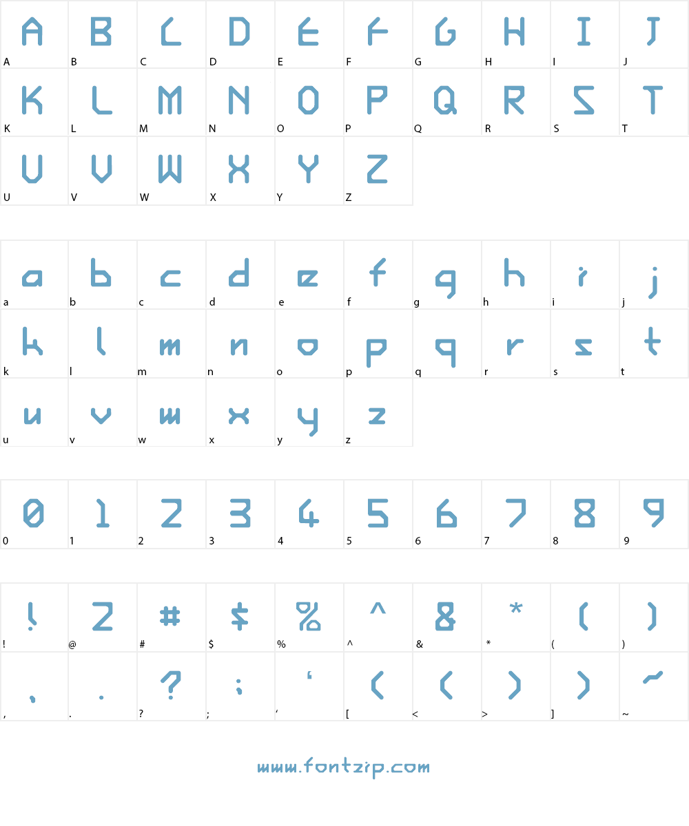 Ishi Font Character
