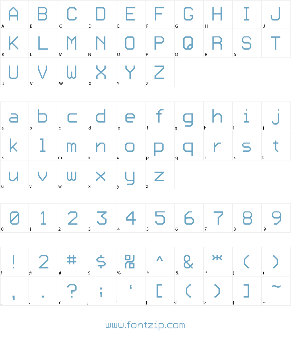 KADO Font Character