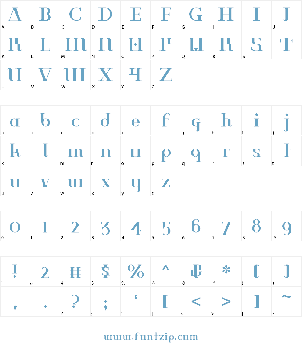 Kakato Font Character