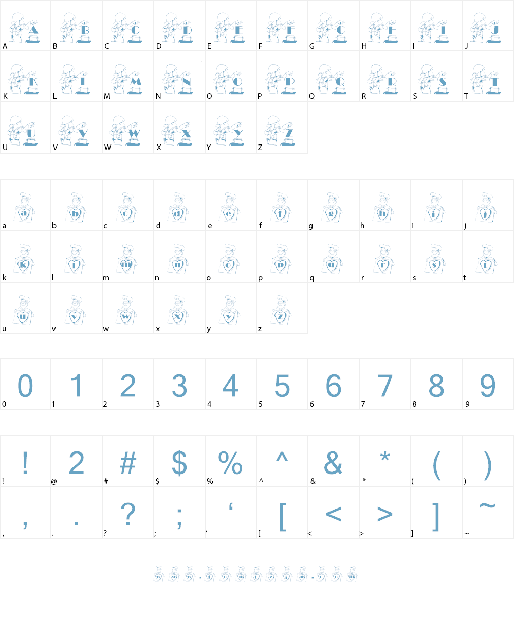 KG CHEF Font Character