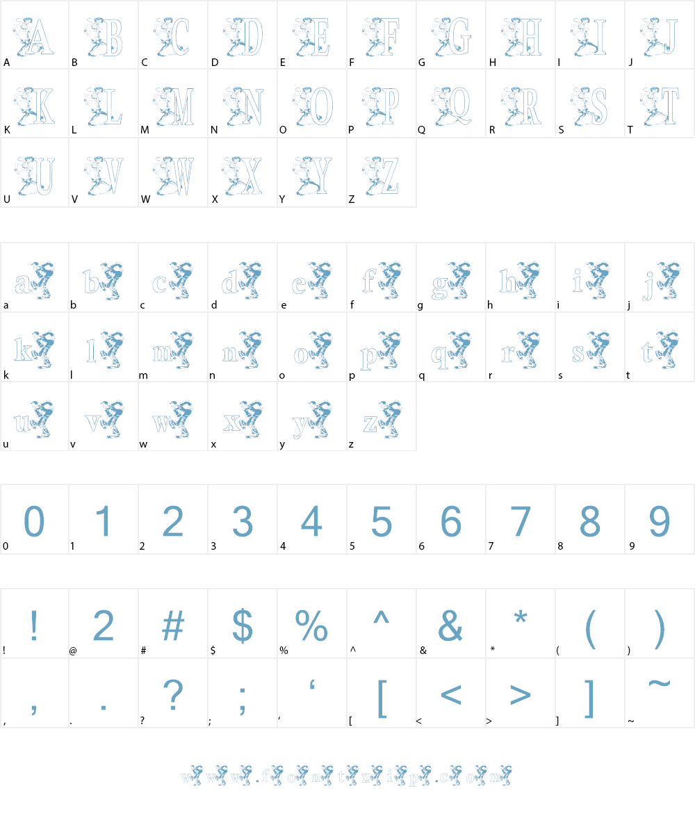 KG DANCE Font Character