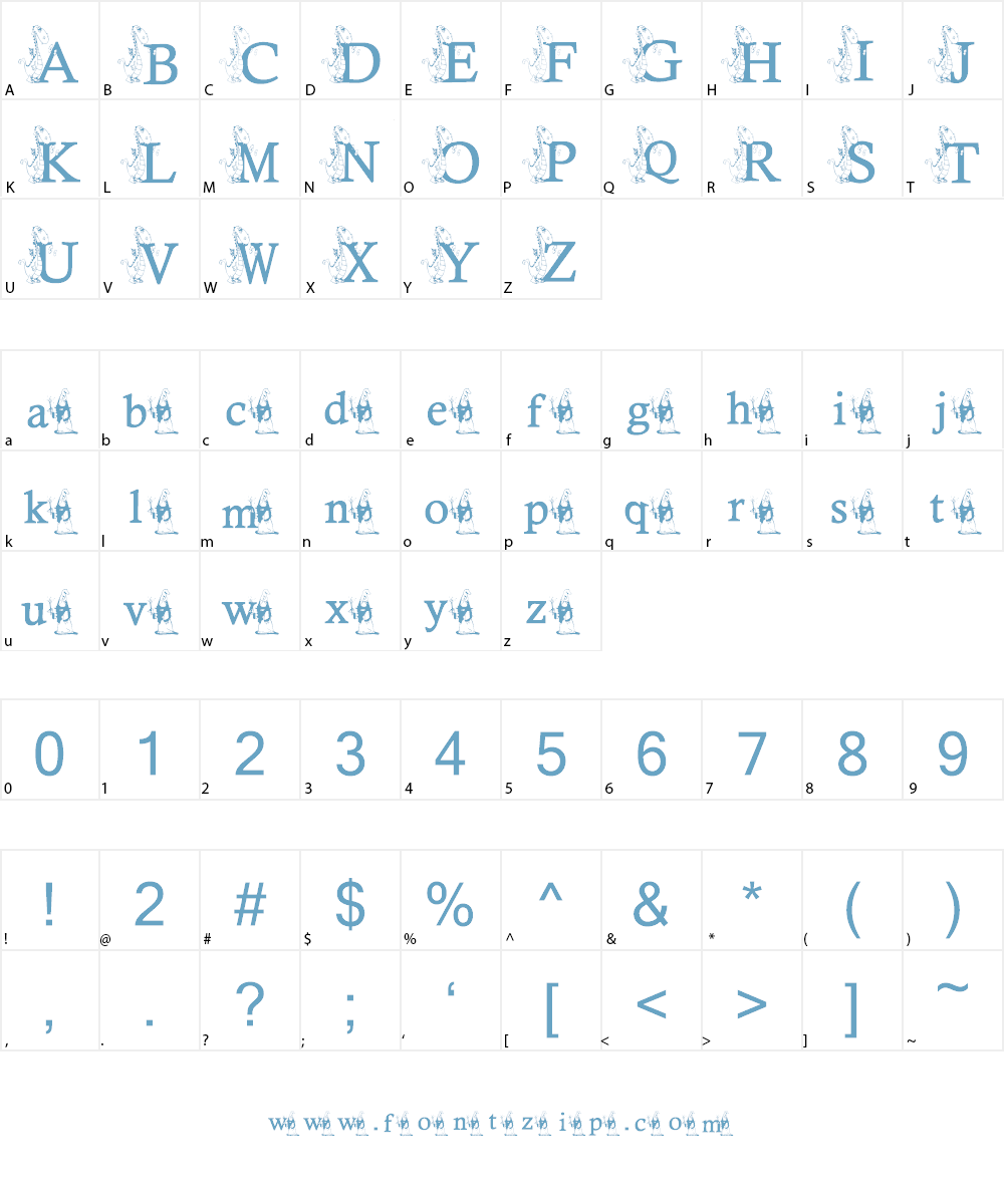 KG DRAGON Font Character