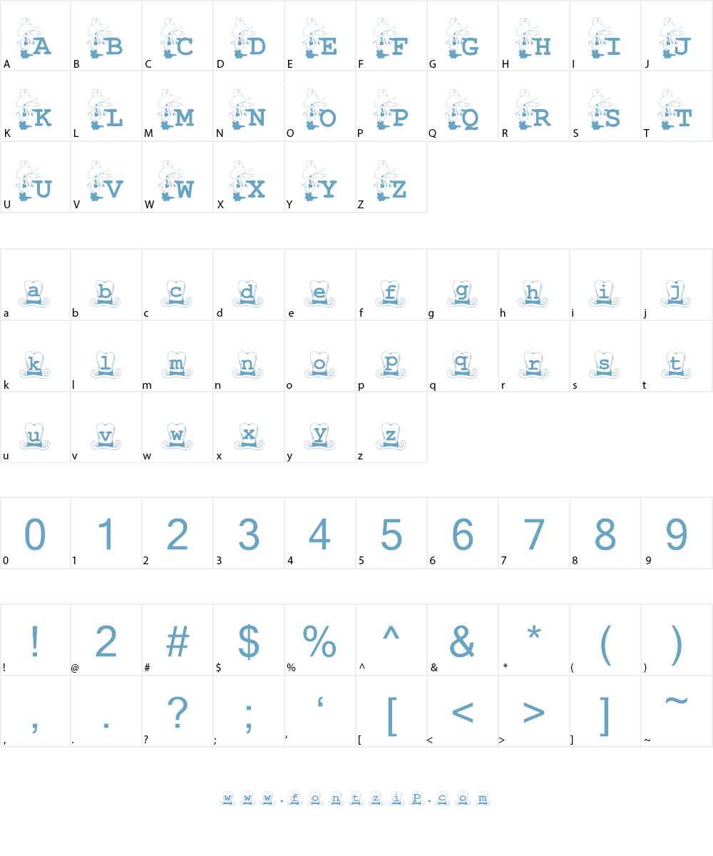 KG DUCKZ Font Character