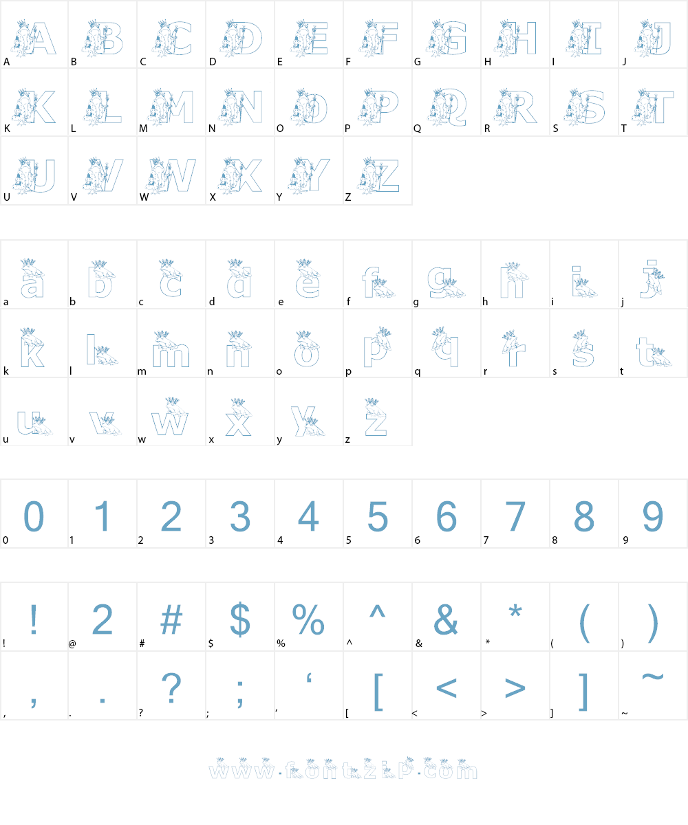 KG FROGKING Font Character